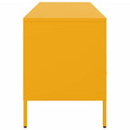 Mueble para TV acero amarillo mostaza 100,5x39x50,5 cm