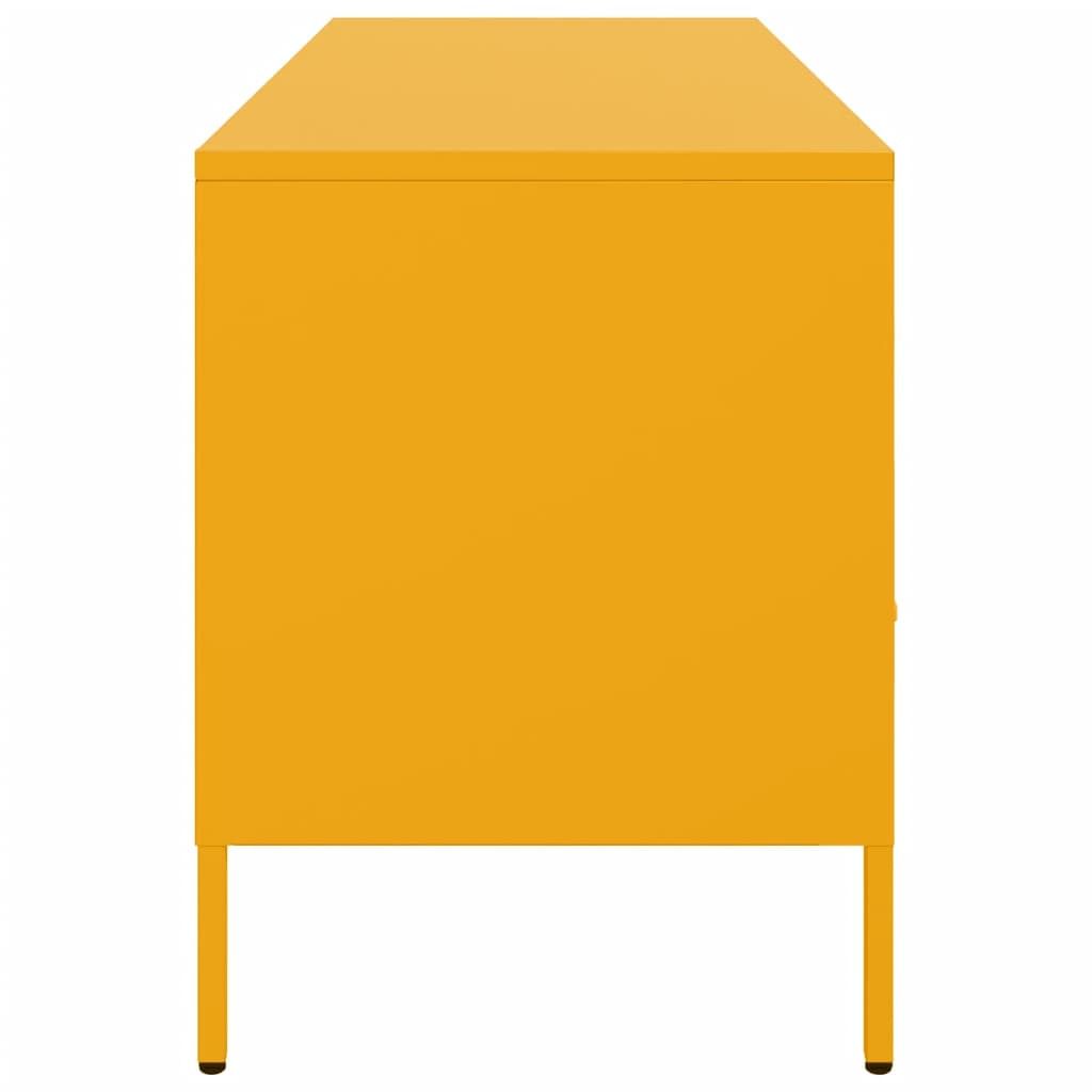 Mueble para TV acero amarillo mostaza 100,5x39x50,5 cm