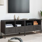 Muebles para TV 2 unidades acero amarillo mostaza 68x39x50,5 cm