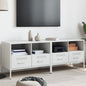 Muebles para TV 2 unidades acero amarillo mostaza 68x39x50,5 cm