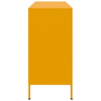 Aparador acero amarillo mostaza 100,5x39x79 cm
