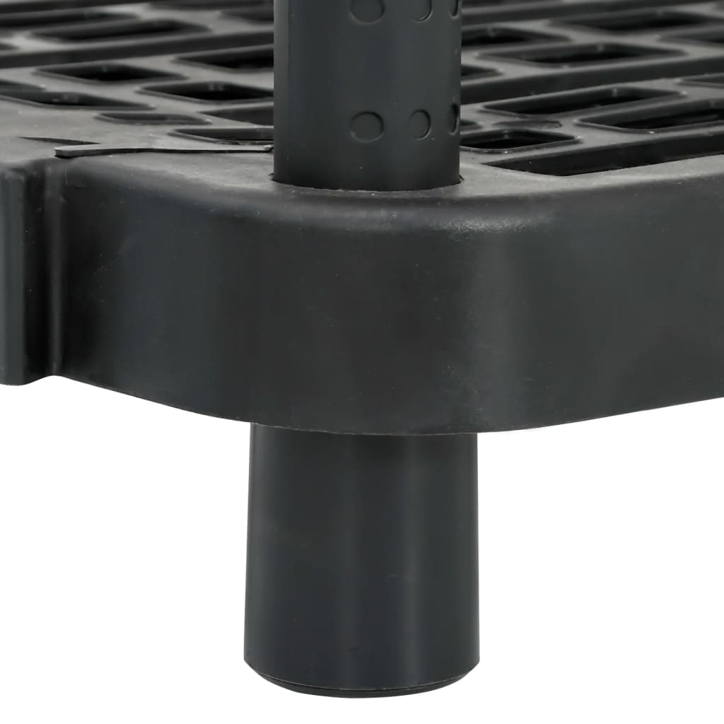 Estantería de 5 niveles PP negro 93,5x45,5x194,5 cm