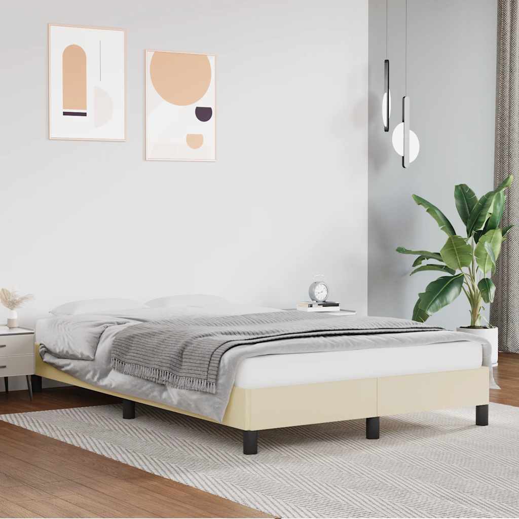 Cama con cabecero madera de ingeniería blanca 90x190 cm