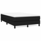 Cama box spring con colchón cuero sintético blanco 100x200 cm