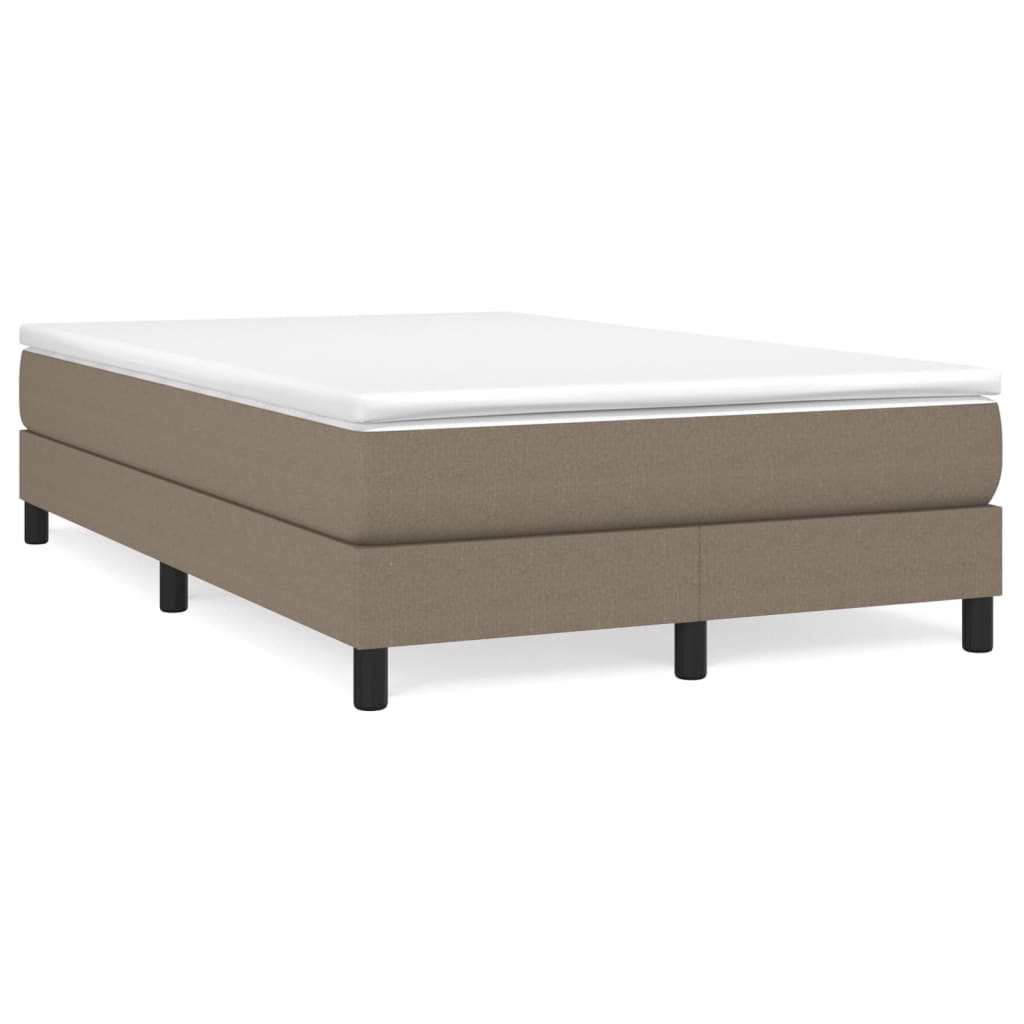 Cama box spring con colchón cuero sintético blanco 100x200 cm
