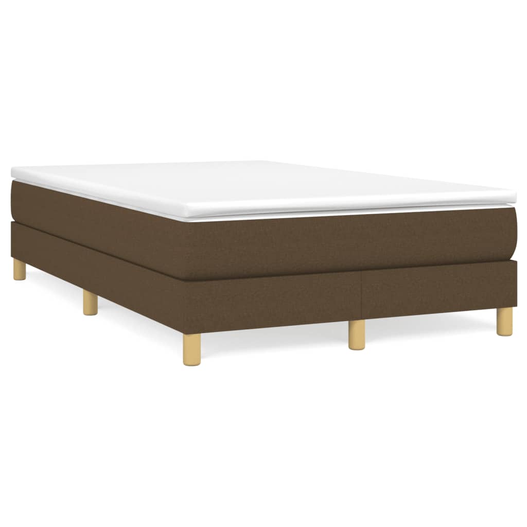 Cama box spring con colchón cuero sintético blanco 100x200 cm