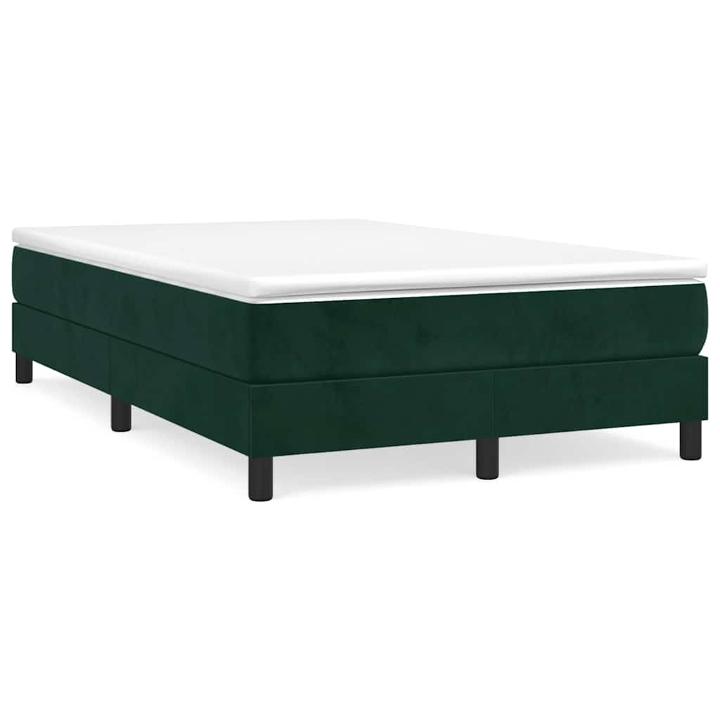 Cama box spring con colchón cuero sintético blanco 100x200 cm