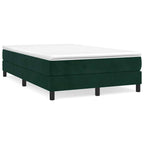 Cama box spring con colchón cuero sintético blanco 100x200 cm