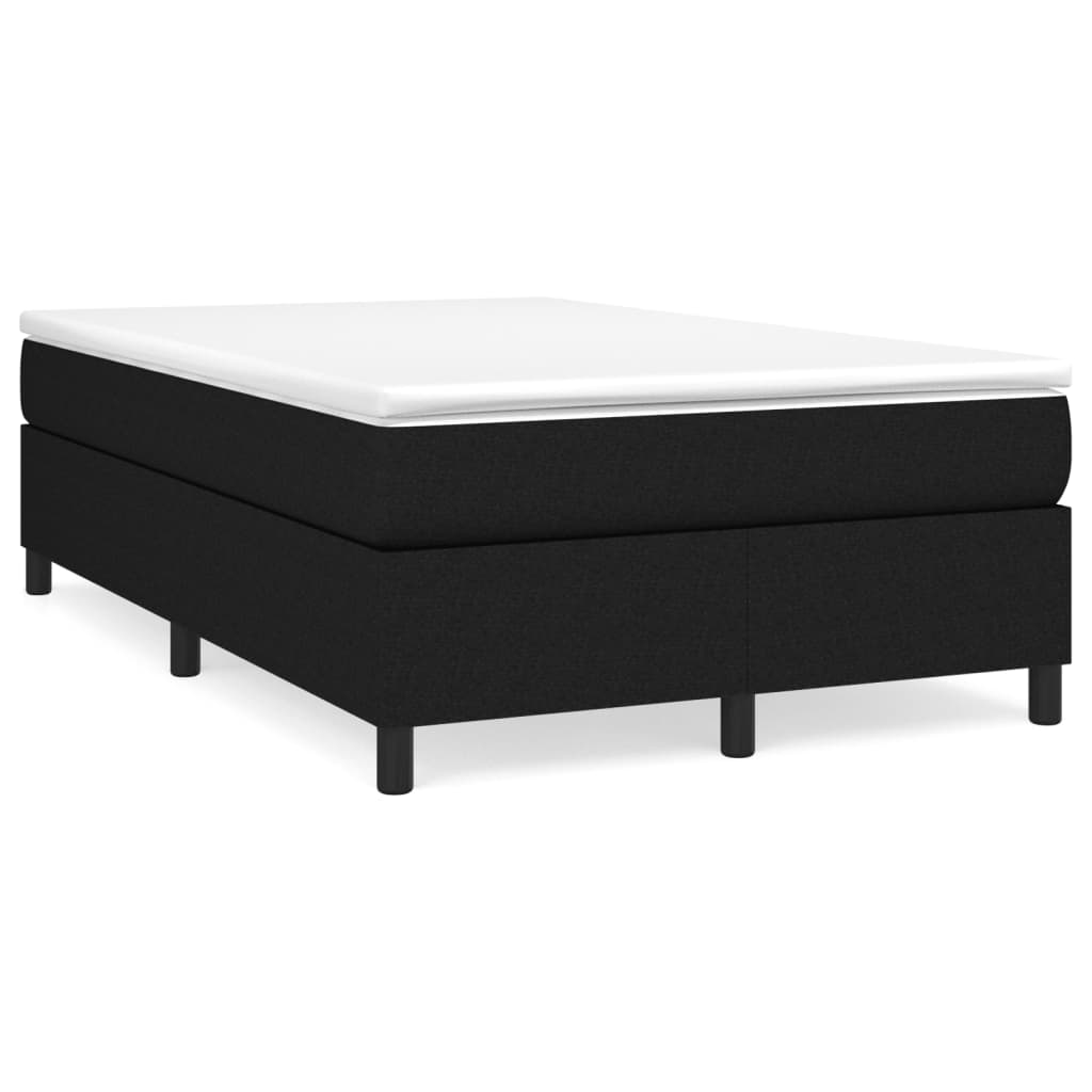 Cama box spring con colchón cuero sintético blanco 100x200 cm