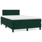Cama box spring con colchón cuero sintético blanco 100x200 cm