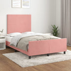Cama con cabecero madera de ingeniería blanca 90x190 cm