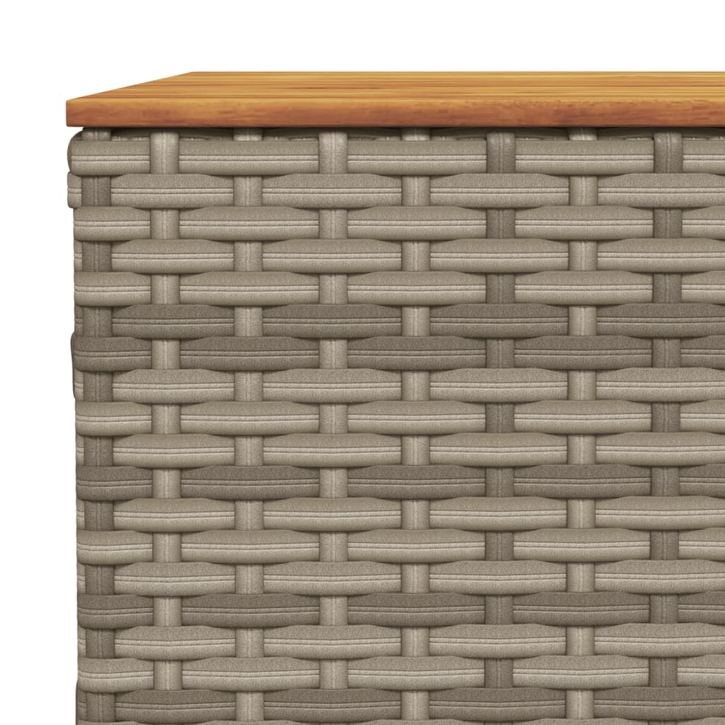 Set de sofás de jardín 10 pzas con cojines ratán sintético gris