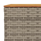 Set de sofás de jardín 10 pzas con cojines ratán sintético gris