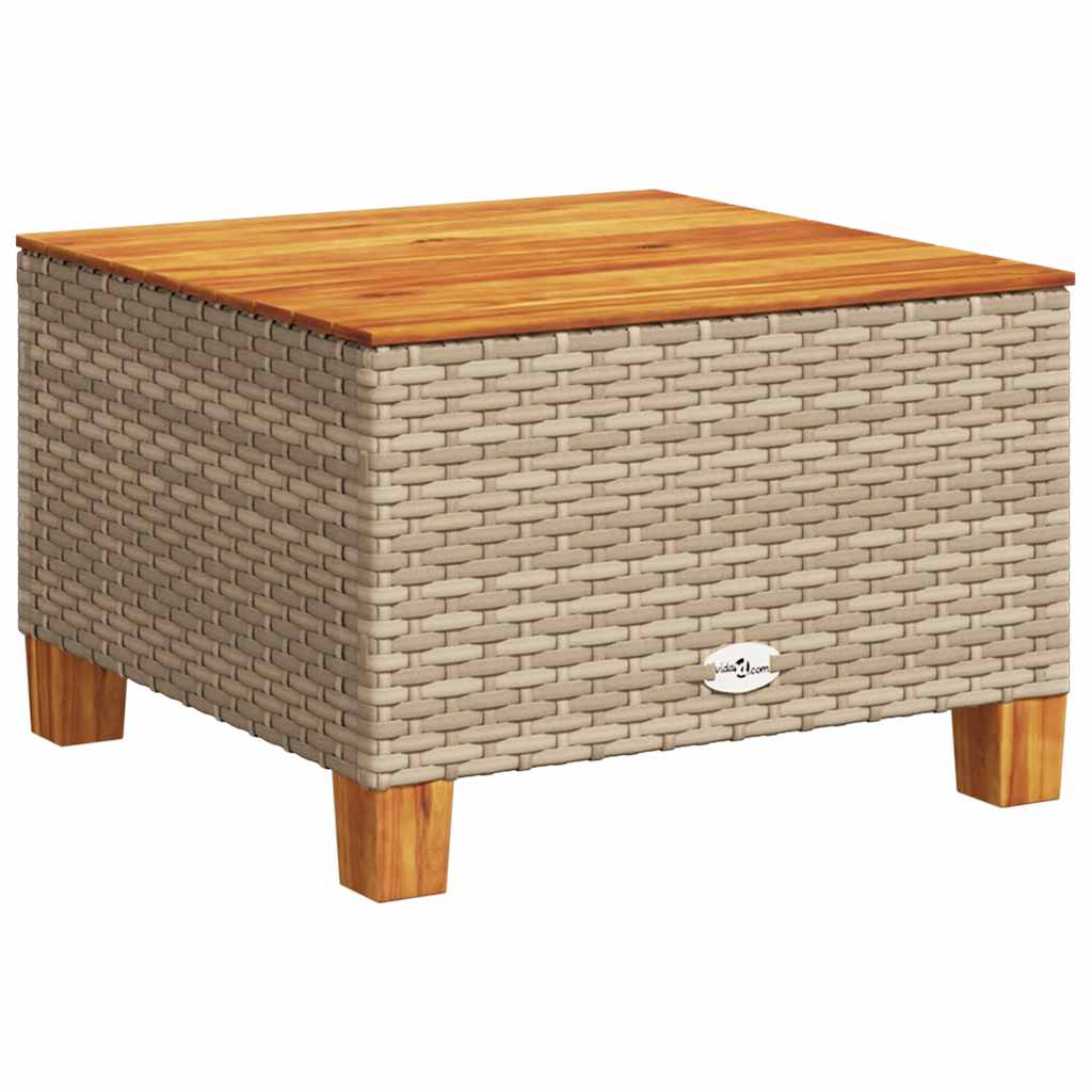 Set de sofás de jardín 11pzas con cojines ratán sintético beige