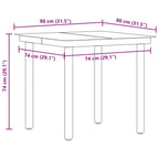 Conjunto de Comedor de Jardín 5 pcs Negro ratán sintético