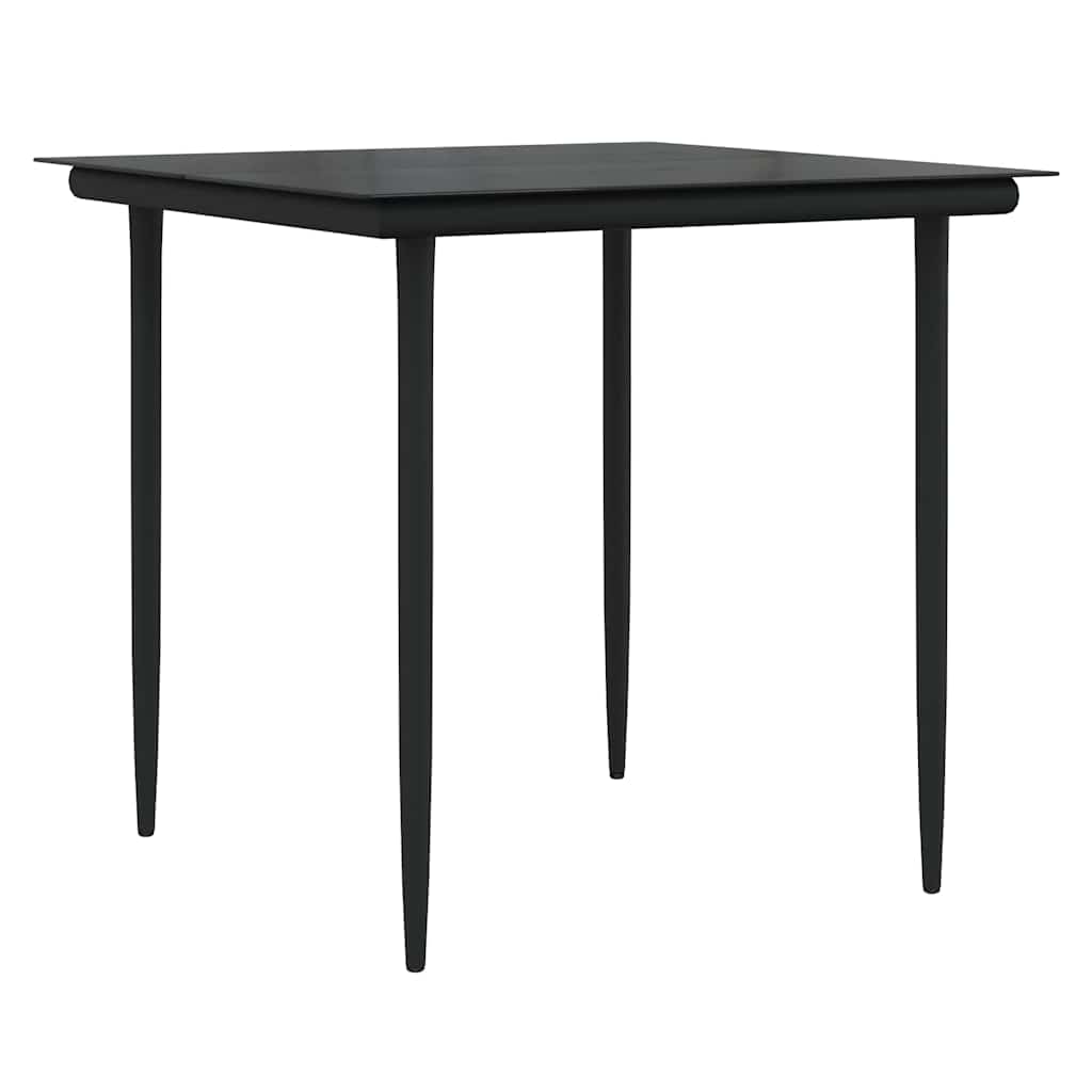 Conjunto de Comedor de Jardín 3 pcs Beige ratán sintético