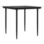 Conjunto de Comedor de Jardín 3 pcs Beige ratán sintético