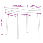 Conjunto de Comedor de Jardín 3 pcs Beige ratán sintético