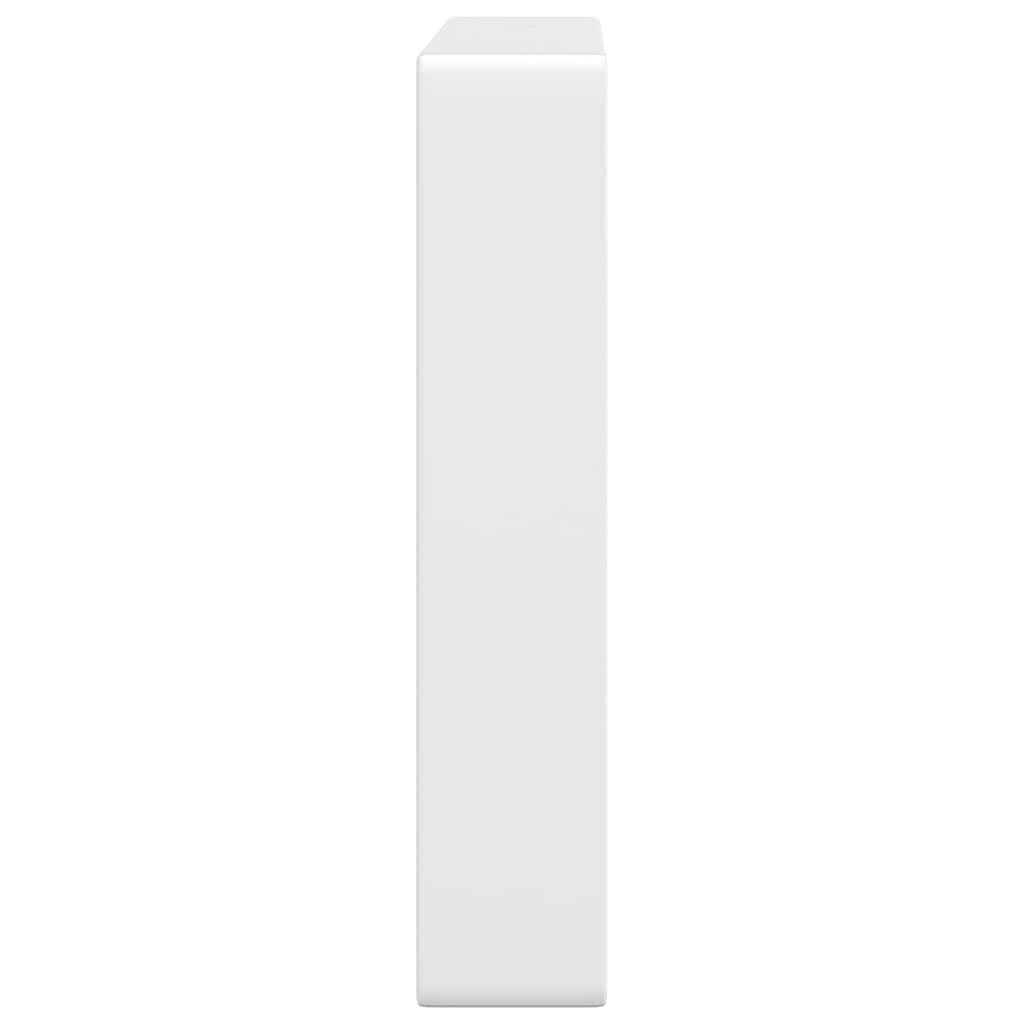 Soportes estante de lavabo 2 uds rectangular acero blanco