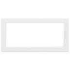 Soportes estante de lavabo 2 uds rectangular acero blanco