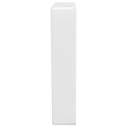 Soportes estante de lavabo 2 unidades trapecio acero blanco