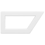 Soportes estante de lavabo 2 unidades trapecio acero blanco