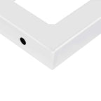 Soportes estante de lavabo 2 unidades trapecio acero blanco