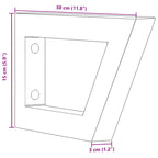 Soportes estante de lavabo 2 unidades trapecio acero blanco