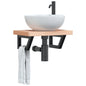 2 Trapezoidal White Steel Basin Shelf Brackets