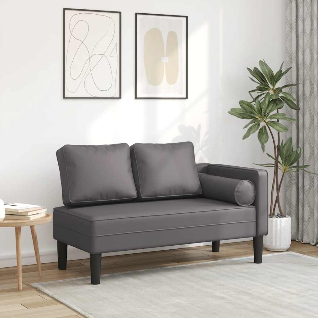 Sofa bed with white synthetic leather cushions
