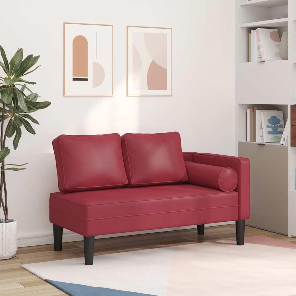 Sofa bed with white synthetic leather cushions