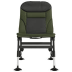 Silla de pesca con patas para barro ajustables plegable verde