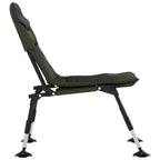 Silla de pesca con patas para barro ajustables plegable verde