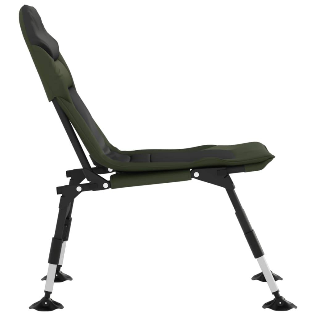 Silla de pesca con patas para barro ajustables plegable verde