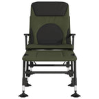 Tumbona de pesca con patas para barro ajustable plegable verde