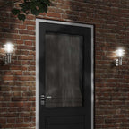 Aplique de exterior con sensor acero inoxidable negro