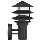 Apliques de exterior 2 unidades acero inoxidable negro