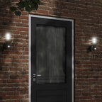 Apliques de exterior 2 unidades acero inoxidable negro