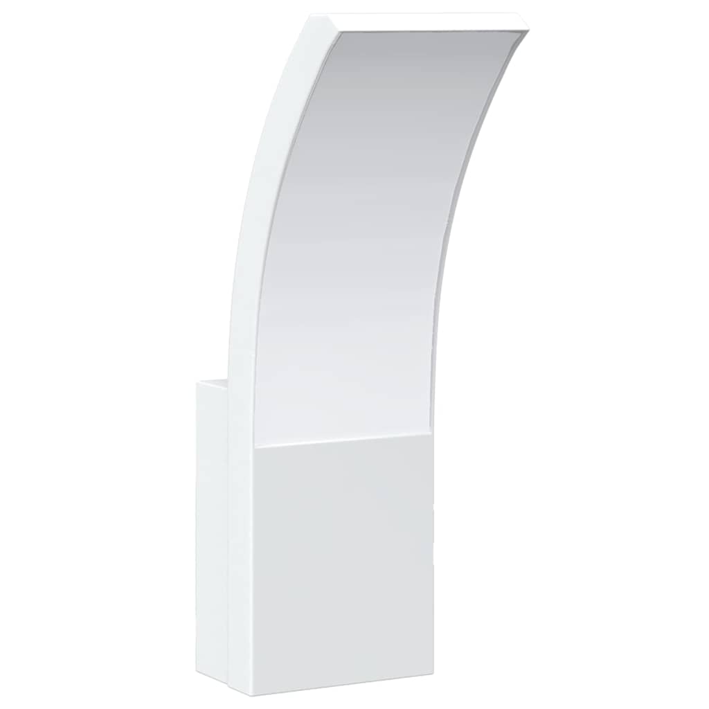 Lámparas de pared LED de exterior 2 uds aluminio fundido blanco