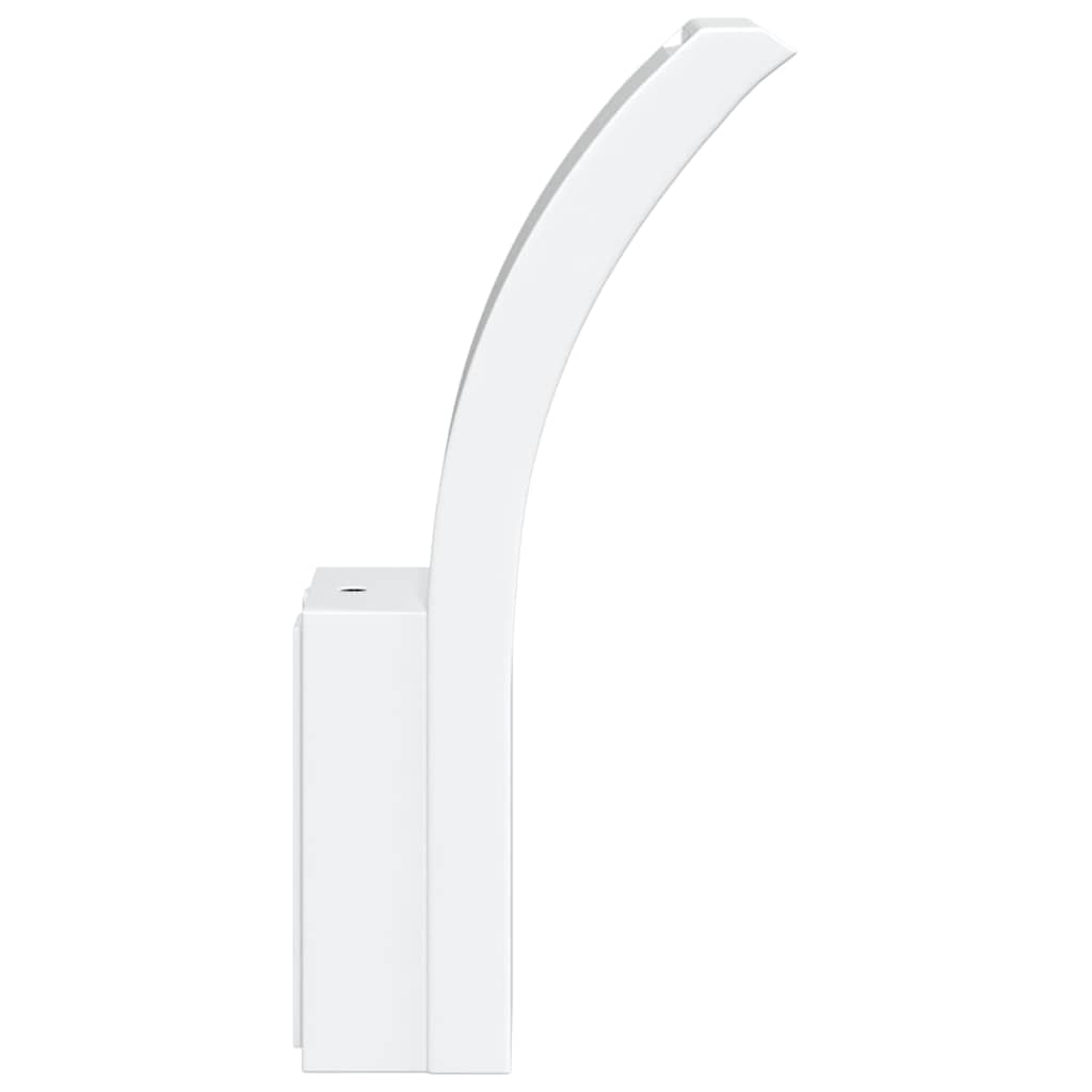 Lámparas de pared LED de exterior 2 uds aluminio fundido blanco