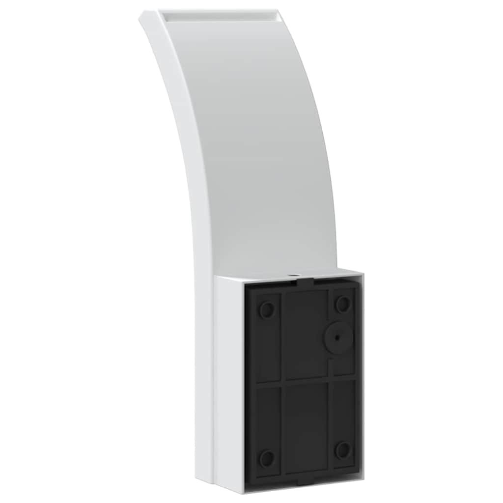 Lámparas de pared LED de exterior 2 uds aluminio fundido blanco