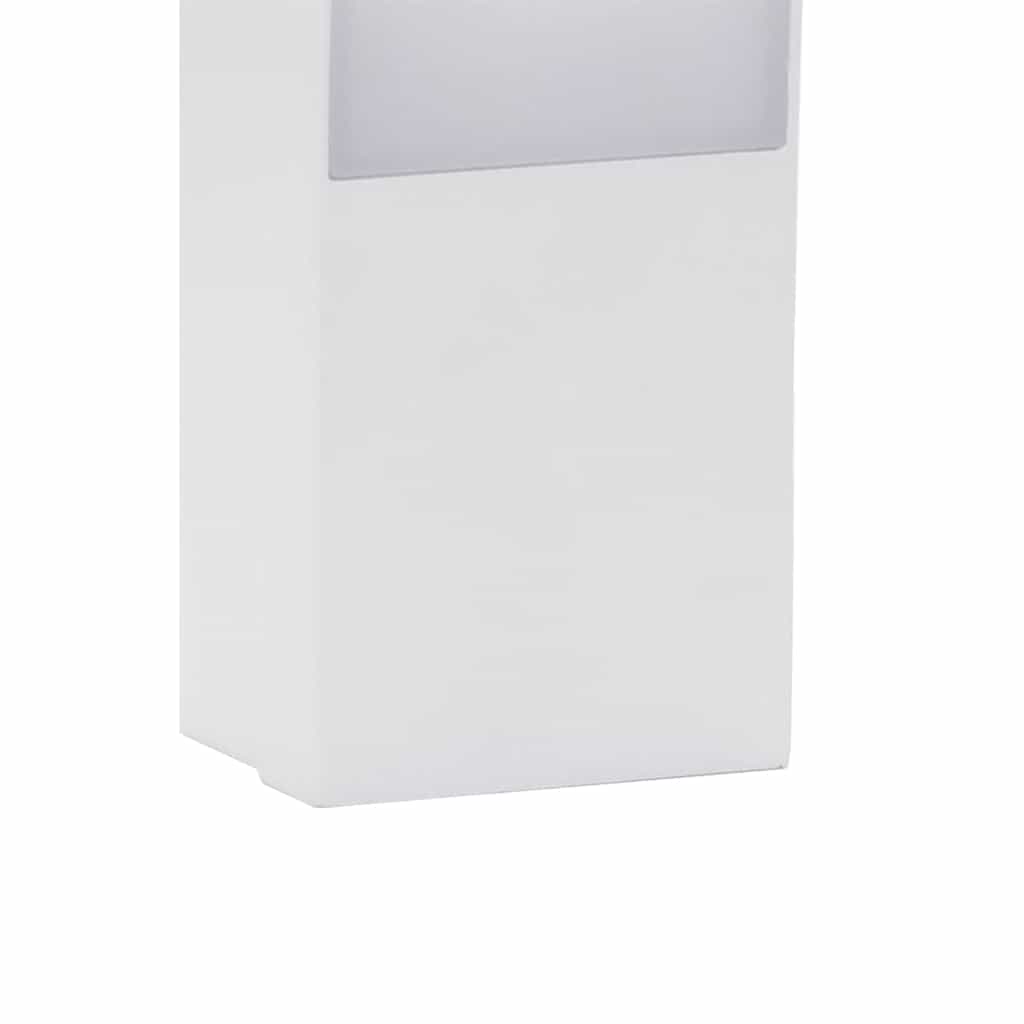 Lámparas de pared LED de exterior 2 uds aluminio fundido blanco