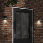 Aplique de exterior con sensor acero inoxidable negro