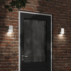 Aplique de exterior con sensor acero inoxidable negro
