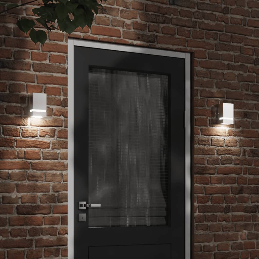 Aplique de exterior con sensor acero inoxidable negro