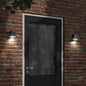 Outdoor sensor wall light black stainless steel