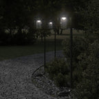 Aplique de exterior con sensor acero inoxidable negro