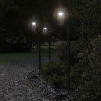 Farolas de exterior 2 unidades acero inoxidable 215 cm