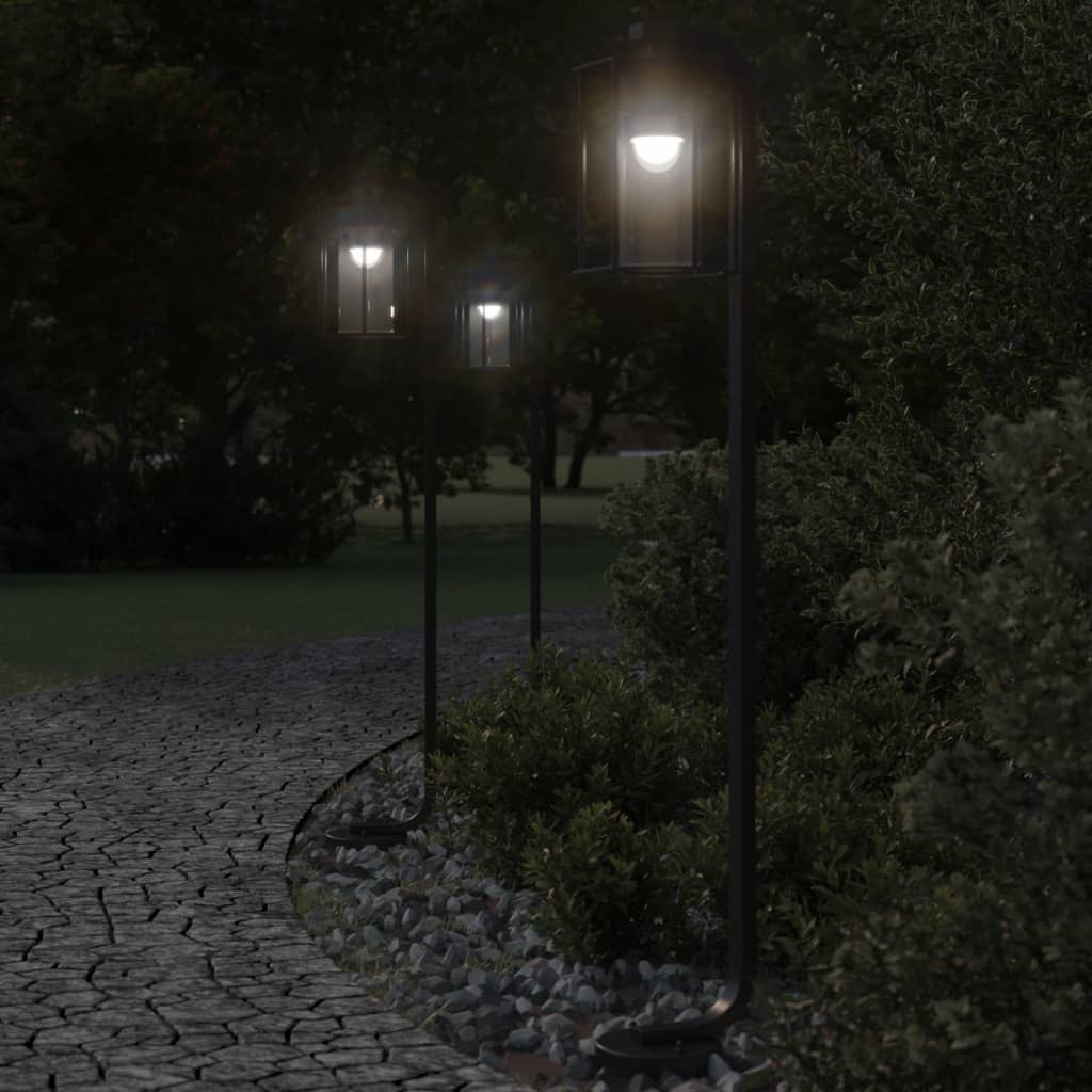 Farolas de exterior 2 unidades acero inoxidable 215 cm
