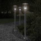 Aplique de exterior con sensor acero inoxidable negro